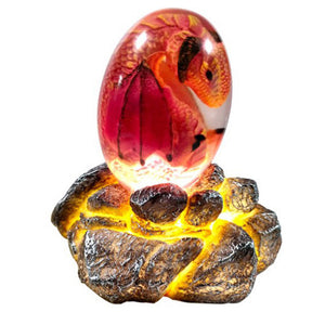 LED Lava Dragon Egg Ornamental Collection Decor Dinosaur Egg