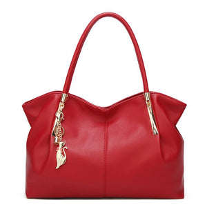 Large Capacity Solid Color Fashion Handbag For Women