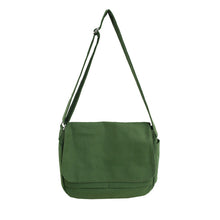 Load image into Gallery viewer, Pure Color Japanese Style Canvas Crossbody Bag
