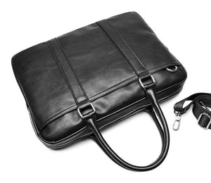 Men's Leather Portable Briefcase