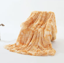 Load image into Gallery viewer, Warm Fluffy Shaggy Throw Blanket Bedspread Faux Fur
