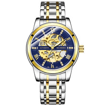 Load image into Gallery viewer, Steel Belt Mechanical Hollow Waterproof Luminous Watch
