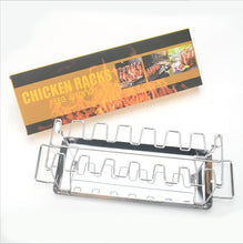 Load image into Gallery viewer, Portable Grilling Basket Mesh Clip 14 Slot Stainless Steel
