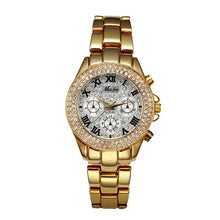 Load image into Gallery viewer, Men's Fashion Gold Quartz Watch
