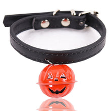Load image into Gallery viewer, Halloween Pumpkin Pet Bell Collar Pet Dog Cat Necklace
