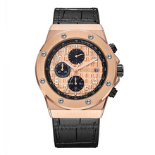 Load image into Gallery viewer, Wine Barrel Type Quartz Men's Watch Luminous Silicone Watch
