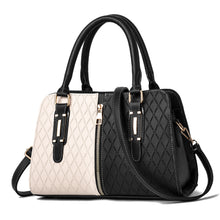Load image into Gallery viewer, Fashion Leather Color Contrast Lady's Messenger Bag
