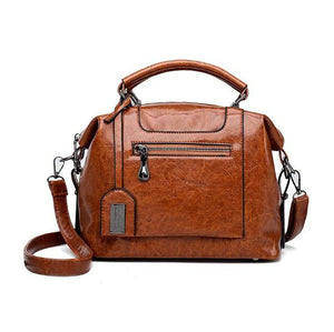 Oil-wax Leather Lady's Bag Leather Handbag Shoulder Bag