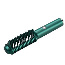 Load image into Gallery viewer, Travel Portable Charging Hot Air Comb USB Wireless Straight Hair Comb
