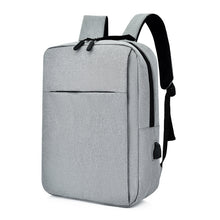 Load image into Gallery viewer, Simple Casual Backpack With USB Charging Port
