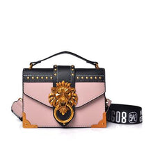 Load image into Gallery viewer, Fashion Metal Lion Head Mini Small Square Pack Shoulder Bag
