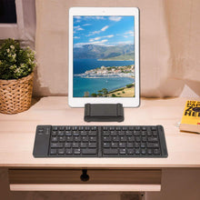 Load image into Gallery viewer, Folding Metal Bluetooth Foldable Keyboard Mini Bluetooth
