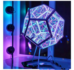 Night Light Creative And Cool Infinite Dodecahedron Color Table Lamp