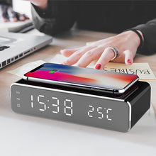 Load image into Gallery viewer, LED Electric Alarm Clock With Wireless Charger
