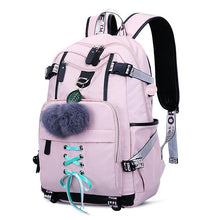 Load image into Gallery viewer, Women&#39;s Casual Backpack Computer Backpack With USB Charging Port
