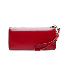 Load image into Gallery viewer, New Oil Wax Leather Wallet Women's Oil Leather Clutch Bag
