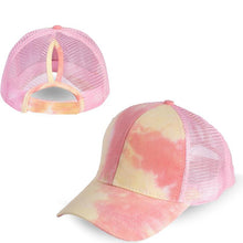 Load image into Gallery viewer, Tie-dye Ponytail Baseball Cap
