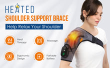 Load image into Gallery viewer, 3-speed Vibration Electric Massage Shoulder Pad
