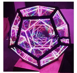 Night Light Creative And Cool Infinite Dodecahedron Color Table Lamp