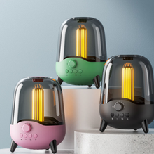 Load image into Gallery viewer, Portable Wireless Bluetooth Speaker Flickering Ambient Light
