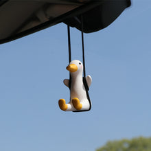 Load image into Gallery viewer, Car Pendant Cute Anime Little Duck Swing Rearview Mirror Ornaments
