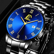Load image into Gallery viewer, Fashion Men's Casual Business Calendar Stainless Steel Watch
