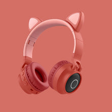 Load image into Gallery viewer, LED Light Cat Ear Headphones Wireless Bluetooth 5.0 Headset
