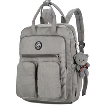 Load image into Gallery viewer, Nylon Large Capacity Multi-function Backpack With Toy Bear
