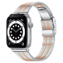 Load image into Gallery viewer, General High-grade Five-bead Back Buckle Steel Watch Belt
