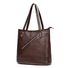 Load image into Gallery viewer, Ladies Casual Large Capacity Leather Bucket Handbag
