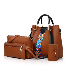 Load image into Gallery viewer, Four-piece Color Contrast Handbags For Women
