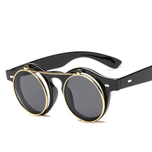 Load image into Gallery viewer, Women Brand Designer Retro Round Steampunk Sunglasses
