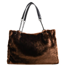 Load image into Gallery viewer, Large-capacity Fashion Plush Chain Handbag

