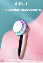 Load image into Gallery viewer, 6 in1 Ultrasound Body Photon LED Therapy Facial Massager
