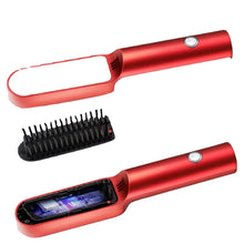 Load image into Gallery viewer, 2 In 1 Wireless Professional Hair Brush Straightener Curler Styling Tools
