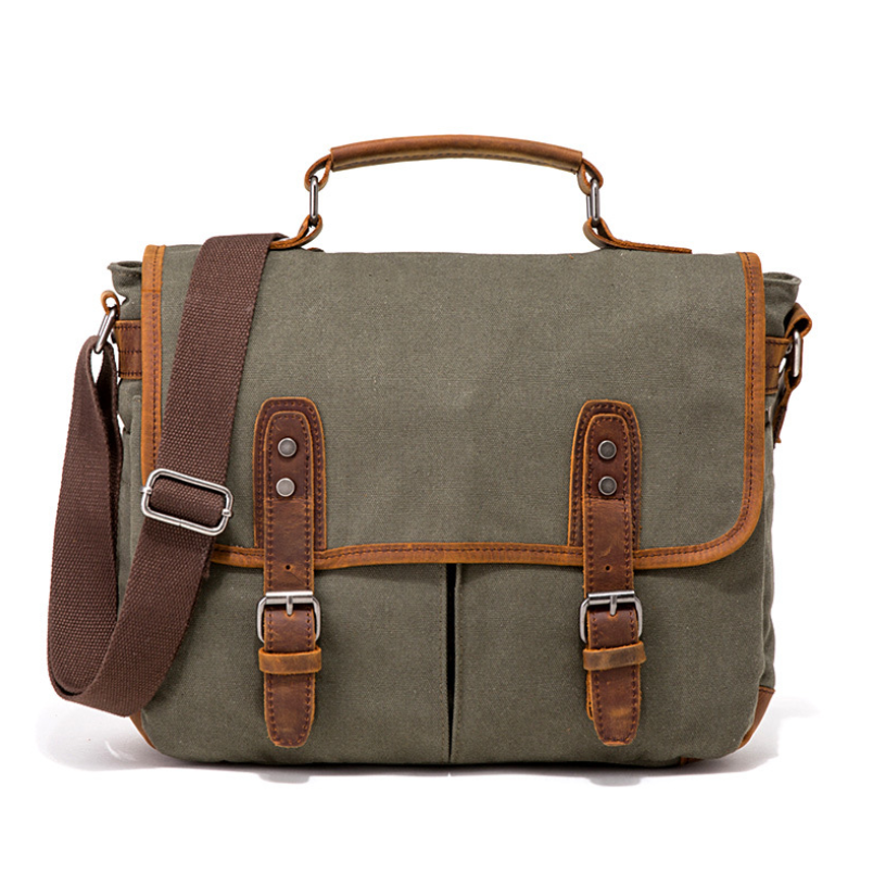 Canvas Briefcase Handbag Shoulder Bag