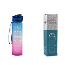 Load image into Gallery viewer, 1L Tritan Water Bottle With Time Marker Bounce Cover
