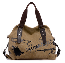 Load image into Gallery viewer, Canvas Bag Fashion Lady Shoulder Bag Graffiti Printing Bag
