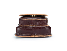 Load image into Gallery viewer, Oil Wax Leather Retro Style Small Waist Bag

