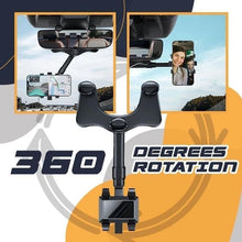 Load image into Gallery viewer, Rotatable Retractable Rearview Mirror Phone Holder For Car
