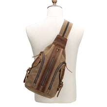 Load image into Gallery viewer, Male Multifunctional Retro Canvas Crossbody Bag
