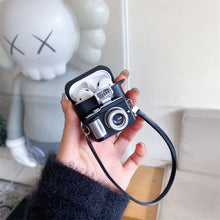 Load image into Gallery viewer, Protective Retro Camera Wireless Bluetooth Headset Case
