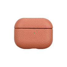 Load image into Gallery viewer, Lychee Leather Earphone Case Orange Fit
