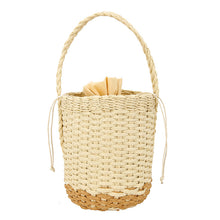 Load image into Gallery viewer, Young Lady's Leisure Bucket Straw Bag
