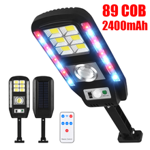 Load image into Gallery viewer, Outdoor Solar Street Light With Colorful Warning
