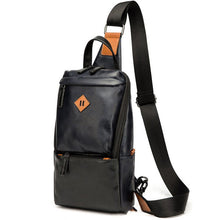 Load image into Gallery viewer, Soft Leather Men's Chest Bag For Hiking Sports
