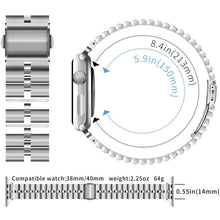 Load image into Gallery viewer, Small Semicircle Three-bead Watch Strap
