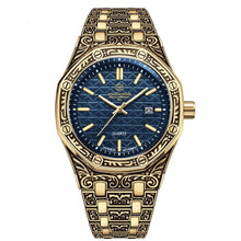 Load image into Gallery viewer, Spiral Crown Round Mechanical Men's Casual Quartz Watch
