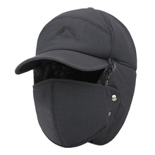 Load image into Gallery viewer, Men's Ear Protection Face Bomber Hats Thicker Plus Velvet Warm Women Winter Hat Outdoor Cycling Snow Male Bone Cap Ski Hat
