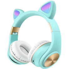 Load image into Gallery viewer, Cat Ear Headset Bluetooth Headset Wireless Light Headset
